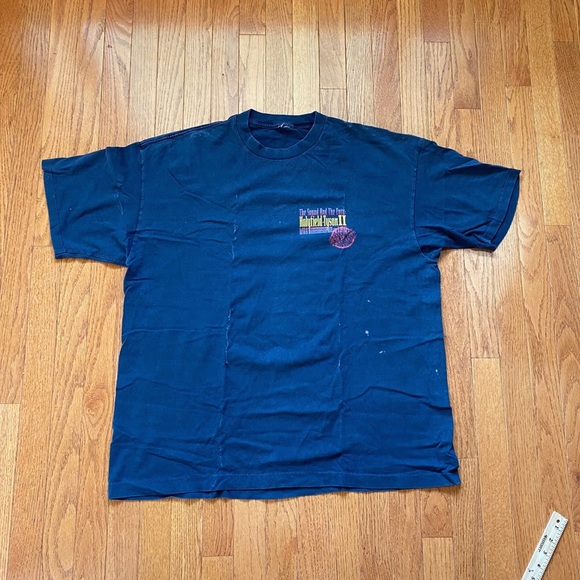 vintage Iron Mike Tyson versus EvanderHolyfield 2 Bite Fight T Shirt - Picture 2 of 8